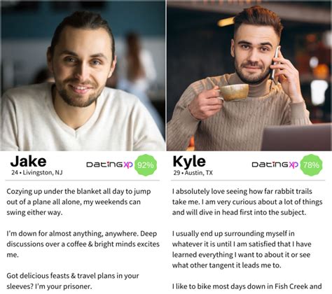 Alpha male dating profile examples